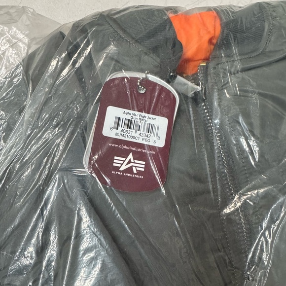 Alpha Industries Ma-1 Flight Men's jacket, Gun Metal - Picture 3 of 3